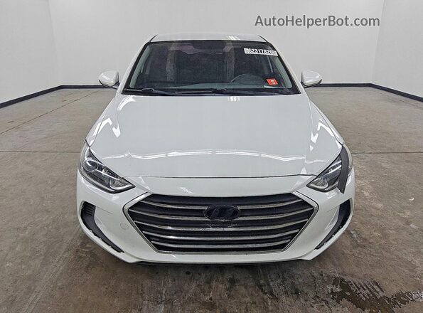5NPD84LF9JH301792 2018 HYUNDAI ELANTRA Белый Вид спереди