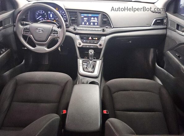 5NPD84LF9JH301792 2018 HYUNDAI ELANTRA Белый Вид панели приборов