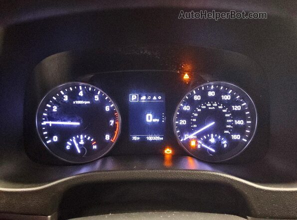 5NPD84LF9JH301792 2018 HYUNDAI ELANTRA Белый Вид щитка приборов