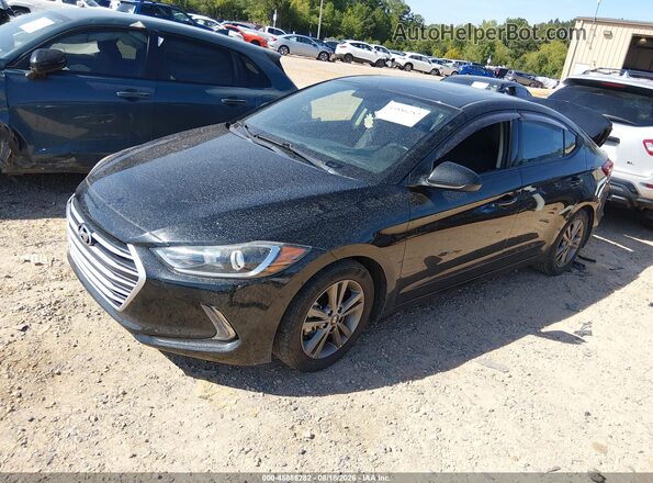 5NPD84LF9JH308466 2018 HYUNDAI ELANTRA Black Front left