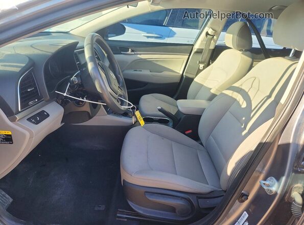5NPD84LF9JH317300 2018 HYUNDAI ELANTRA Gray Widok wnętrza z przodu
