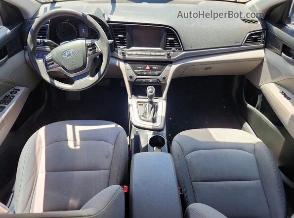 5NPD84LF9JH317300 2018 HYUNDAI ELANTRA Gray Widok deski rozdzielczej