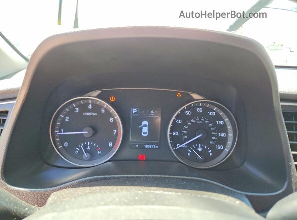 5NPD84LF9JH317300 2018 HYUNDAI ELANTRA Gray Widok zestawu wskaźników