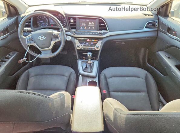 5NPD84LF9JH320875 2018 HYUNDAI ELANTRA Charcoal Widok deski rozdzielczej