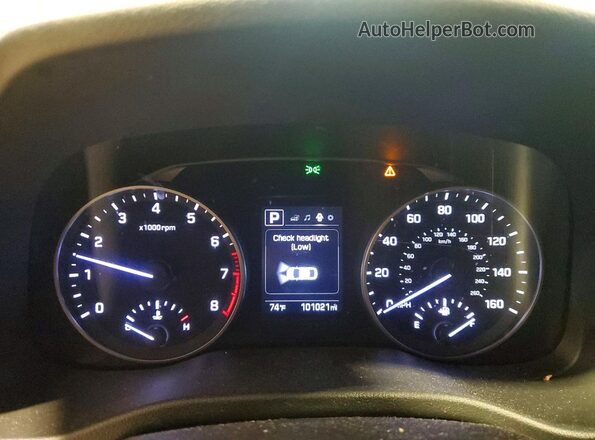 5NPD84LF9JH329317 2018 HYUNDAI ELANTRA White Instrument cluster view