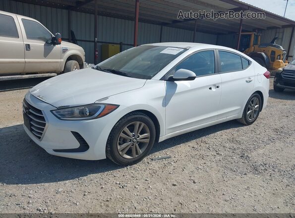 5NPD84LF9JH342861 2018 HYUNDAI ELANTRA White წინა მარცხენა ხედი სამი მეოთხედიდან