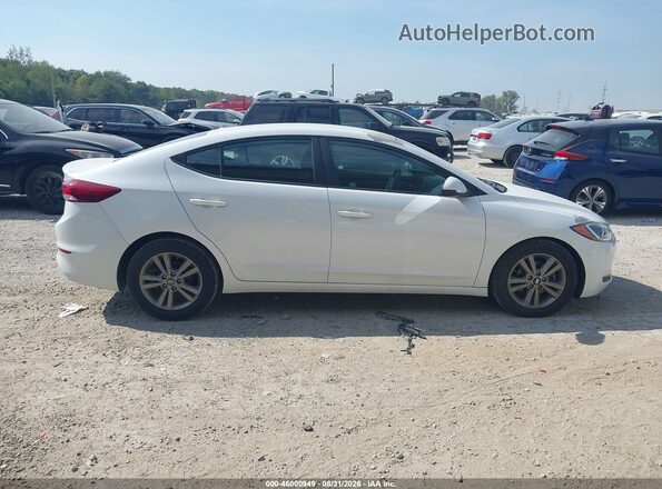 5NPD84LF9JH342861 2018 HYUNDAI ELANTRA White უკანა სალონის ხედი