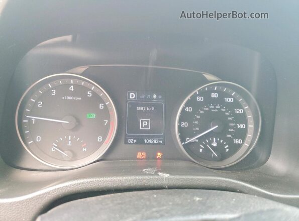 5NPD84LF9JH344061 2018 HYUNDAI ELANTRA Silver ხელსაწყოთა პანელის ხედი