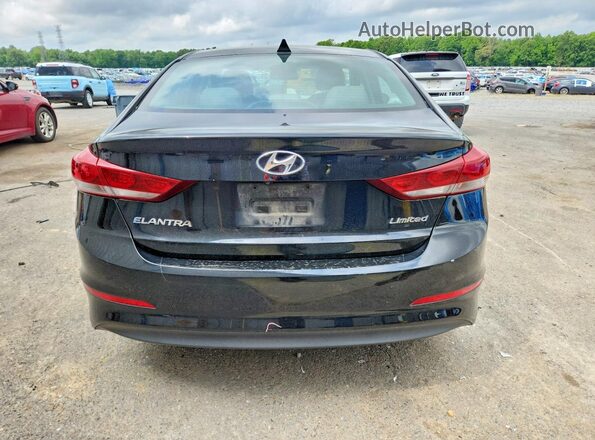 5NPD84LF9JH350099 2018 HYUNDAI ELANTRA Black Հետևի տեսք