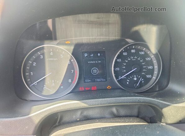 5NPD84LF9JH372152 2018 HYUNDAI ELANTRA White ხელსაწყოთა პანელის ხედი