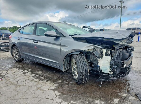 5NPD84LF9JH373642 2018 HYUNDAI ELANTRA Серебряный Передняя правая четверть