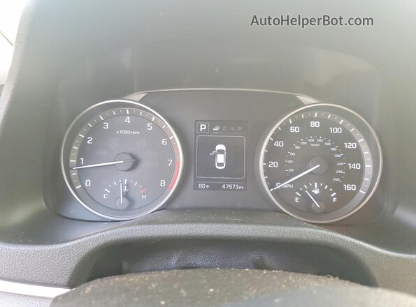 5NPD84LF9JH387797 2018 HYUNDAI ELANTRA Серебряный Вид щитка приборов