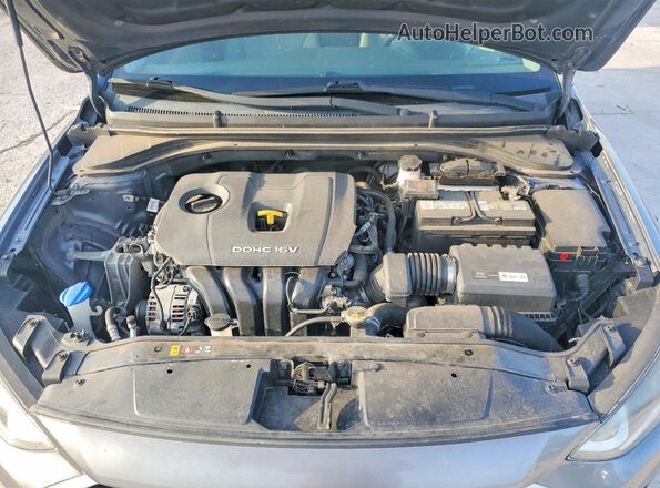 5NPD84LF9JH387797 2018 HYUNDAI ELANTRA Серебряный Вид задней части салона