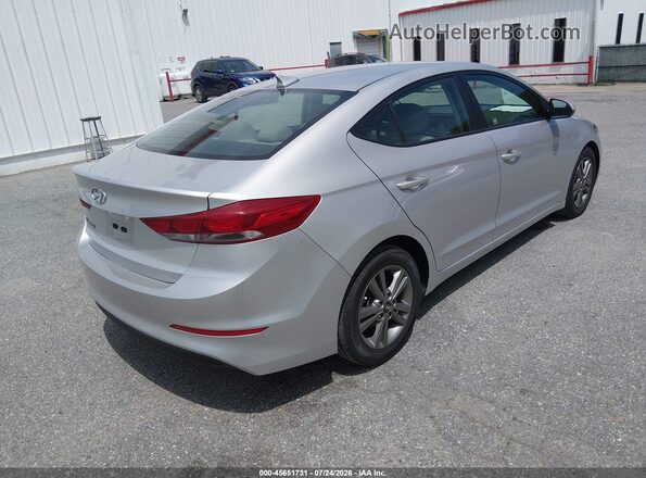 5NPD84LF9JH390487 2018 HYUNDAI ELANTRA Silver Задня права чверть