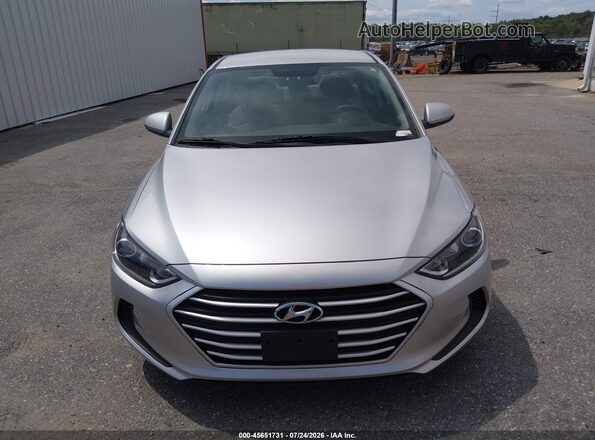 5NPD84LF9JH390487 2018 HYUNDAI ELANTRA Silver Вид щитка приладів