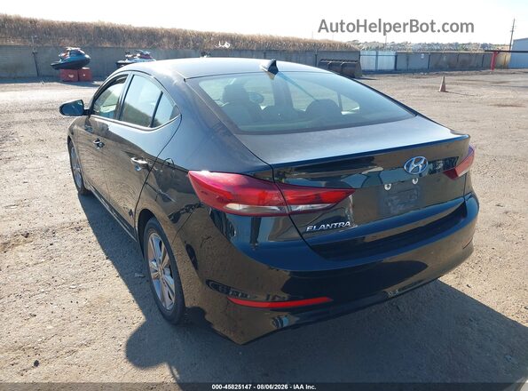 5NPD84LF9JH400483 2018 HYUNDAI ELANTRA Black Հետևի ձախ