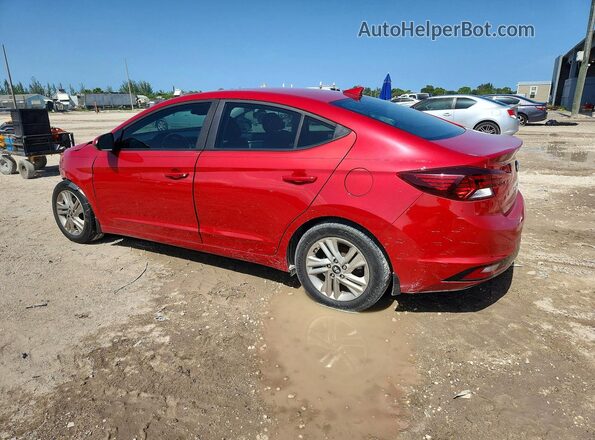5NPD84LF9KH441617 2019 HYUNDAI ELANTRA Red Rear left