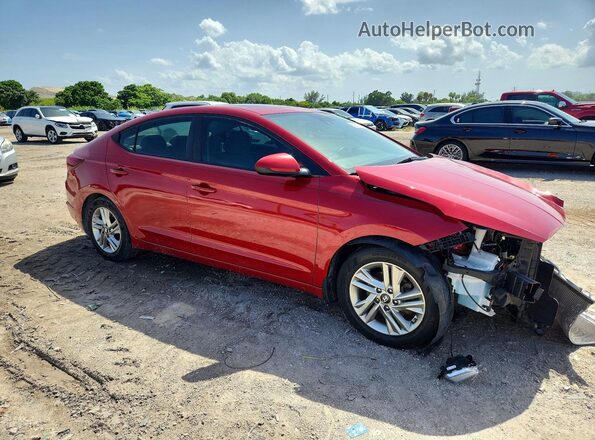 5NPD84LF9KH441617 2019 HYUNDAI ELANTRA Red Front right