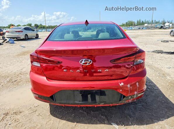 5NPD84LF9KH441617 2019 HYUNDAI ELANTRA Red Rear view