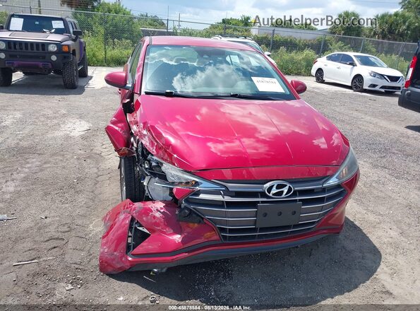 5NPD84LF9KH460071 2019 HYUNDAI ELANTRA Red Դիմացի տեսք