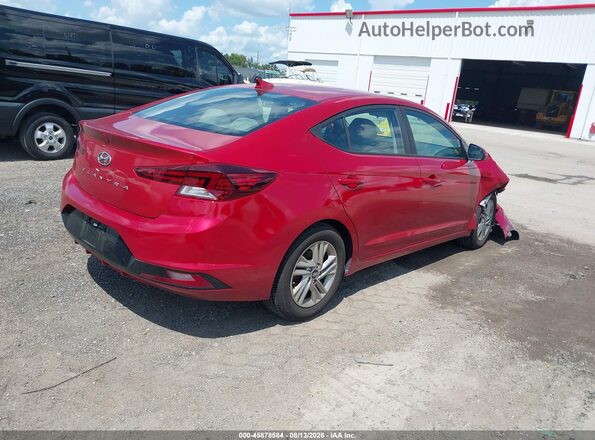 5NPD84LF9KH460071 2019 HYUNDAI ELANTRA Red Հետևի աջ