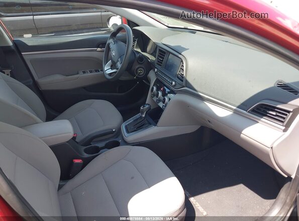 5NPD84LF9KH460071 2019 HYUNDAI ELANTRA Red Սալոնի դիմացի տեսք