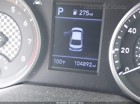 5NPD84LF9KH460071 2019 HYUNDAI ELANTRA Red Հետևի նստատեղերի տեսք