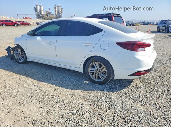 5NPD84LF9KH462323 2019 HYUNDAI ELANTRA White Հետևի ձախ
