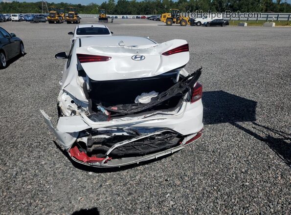 5NPD84LF9KH489604 2019 HYUNDAI ELANTRA White Вид ззаду