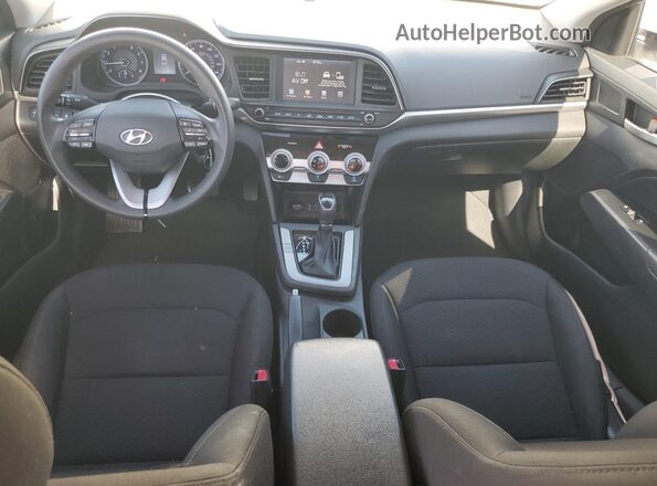 5NPD84LF9KH489604 2019 HYUNDAI ELANTRA White Вид панелі приладів