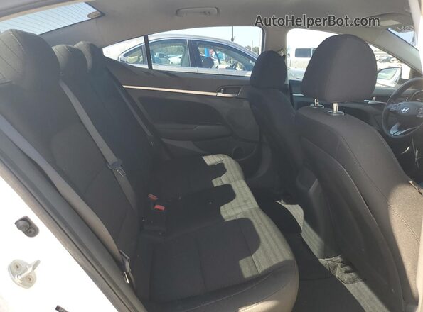 5NPD84LF9KH489604 2019 HYUNDAI ELANTRA White Вид задніх сидінь