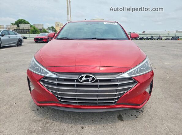 5NPD84LF9LH543369 2020 HYUNDAI ELANTRA Red Դիմացի տեսք