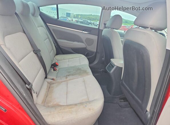 5NPD84LF9LH543369 2020 HYUNDAI ELANTRA Red Հետևի նստատեղերի տեսք