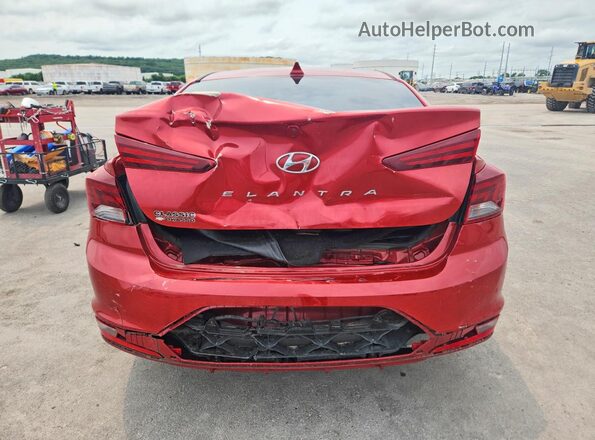 5NPD84LF9LH543369 2020 HYUNDAI ELANTRA Red Հետևի տեսք