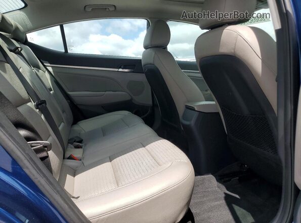 5NPD84LF9LH574086 2020 HYUNDAI ELANTRA Blue Հետևի նստատեղերի տեսք