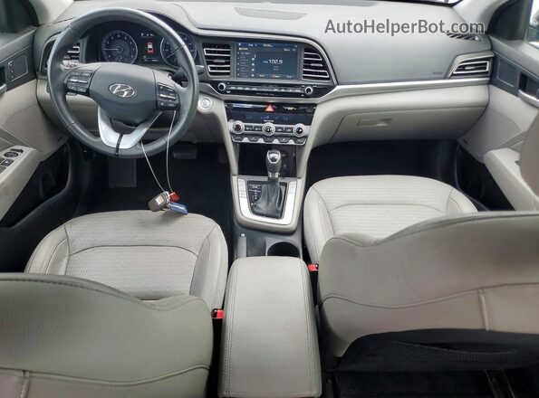 5NPD84LF9LH574086 2020 HYUNDAI ELANTRA Blue Առջևի վահանակի տեսք