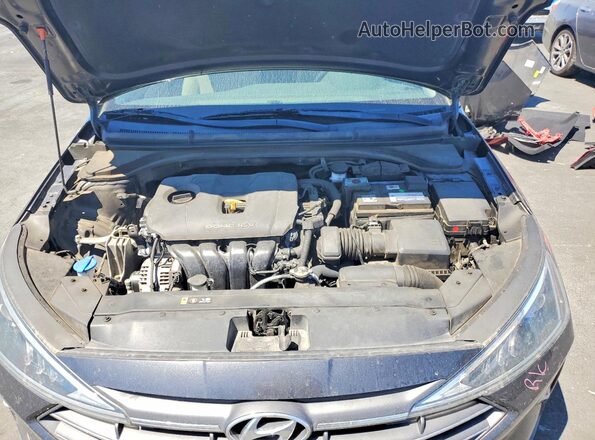 5NPD84LF9LH587209 2020 HYUNDAI ELANTRA Charcoal Вид задньої частини салону