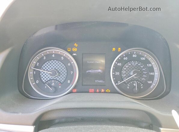 5NPD84LF9LH587209 2020 HYUNDAI ELANTRA Charcoal Вид щитка приладів
