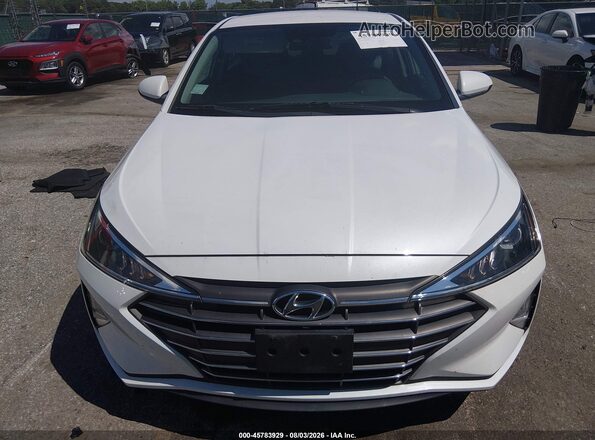 5NPD84LF9LH606390 2020 HYUNDAI ELANTRA White Вид щитка приладів