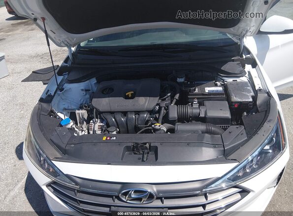 5NPD84LF9LH606390 2020 HYUNDAI ELANTRA White Вид ззаду