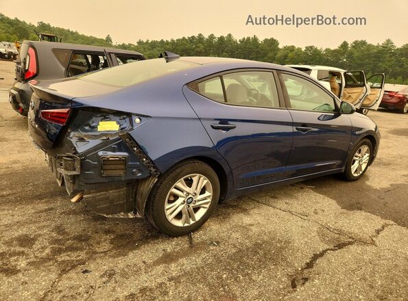 5NPD84LF9LH625862 2020 HYUNDAI ELANTRA Синий Задняя правая четверть