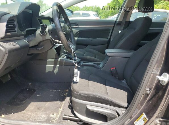 5NPD84LF9LH627367 2020 HYUNDAI ELANTRA Синий Вид салона спереди