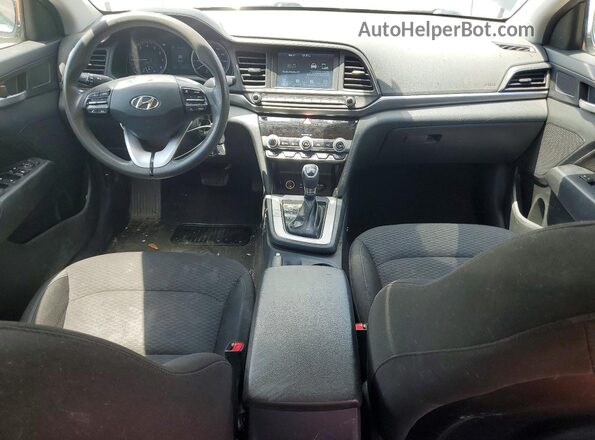 5NPD84LF9LH627367 2020 HYUNDAI ELANTRA Синий Вид панели приборов