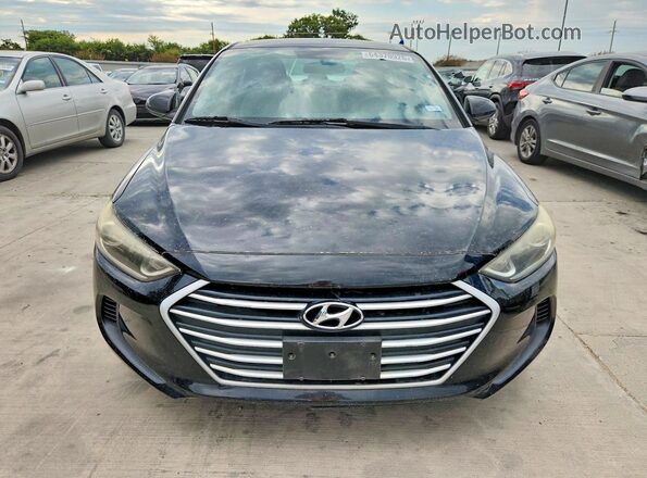 5NPD84LFXHH001088 2017 HYUNDAI ELANTRA Black წინა ხედი