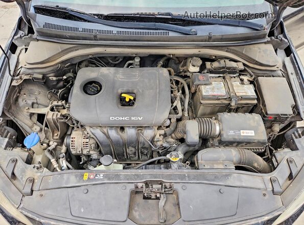 5NPD84LFXHH001088 2017 HYUNDAI ELANTRA Black უკანა სალონის ხედი