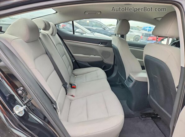 5NPD84LFXHH001088 2017 HYUNDAI ELANTRA Black უკანა სავარძლების ხედი