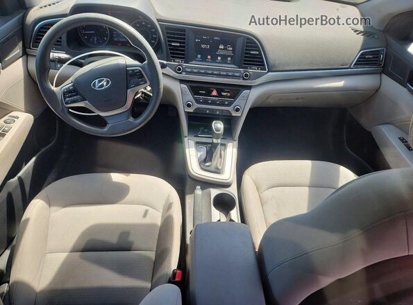 5NPD84LFXHH005612 2017 HYUNDAI ELANTRA Blue Առջևի վահանակի տեսք
