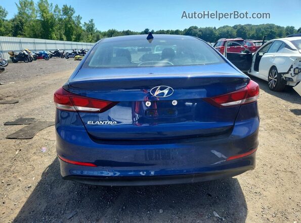 5NPD84LFXHH005612 2017 HYUNDAI ELANTRA Blue Հետևի տեսք
