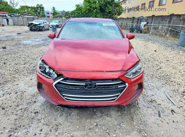 5NPD84LFXHH008090 2017 HYUNDAI ELANTRA Red Front view