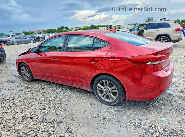 5NPD84LFXHH008090 2017 HYUNDAI ELANTRA Red Rear left